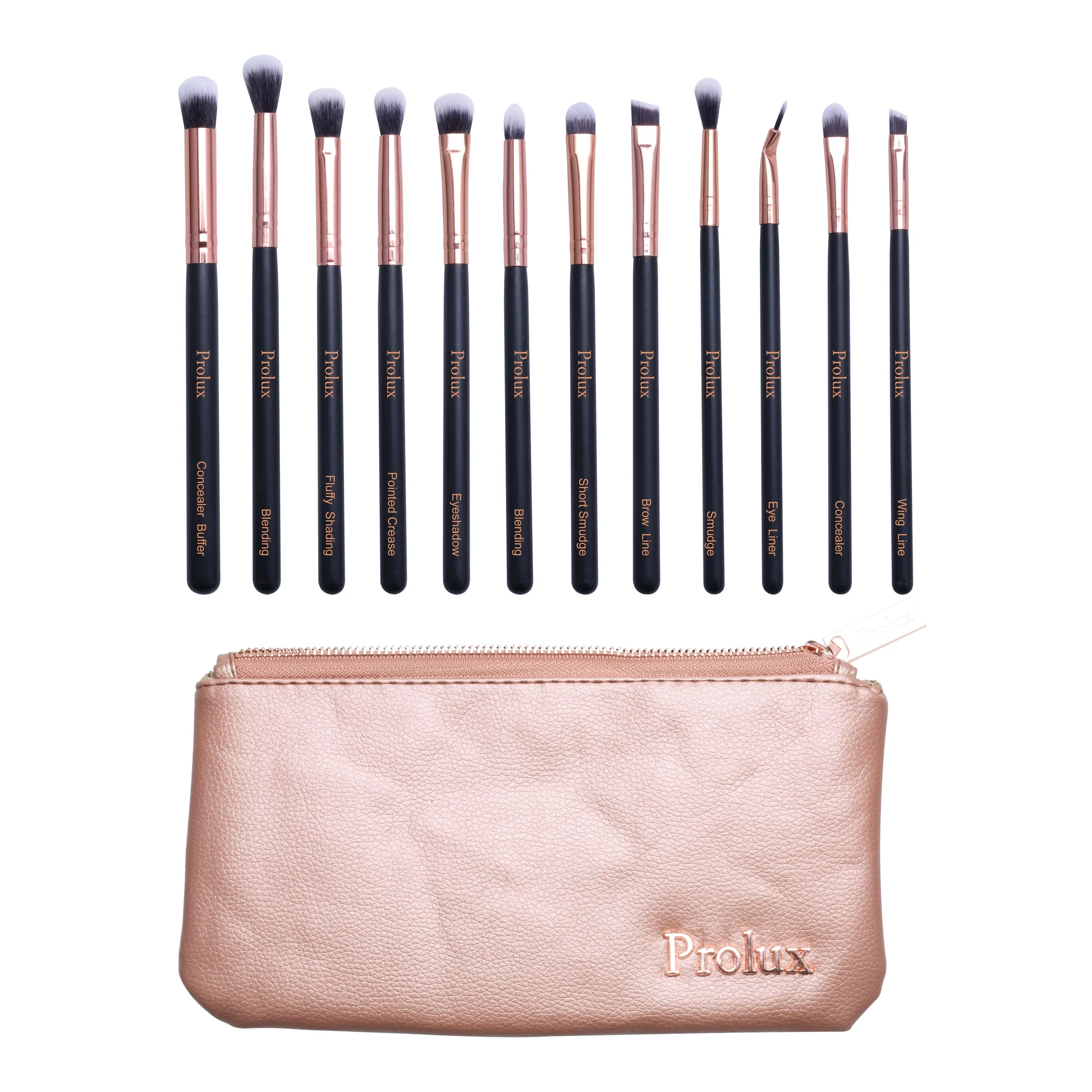 Deluxe 12 Piece Eye Makeup Brush Set - Image 3