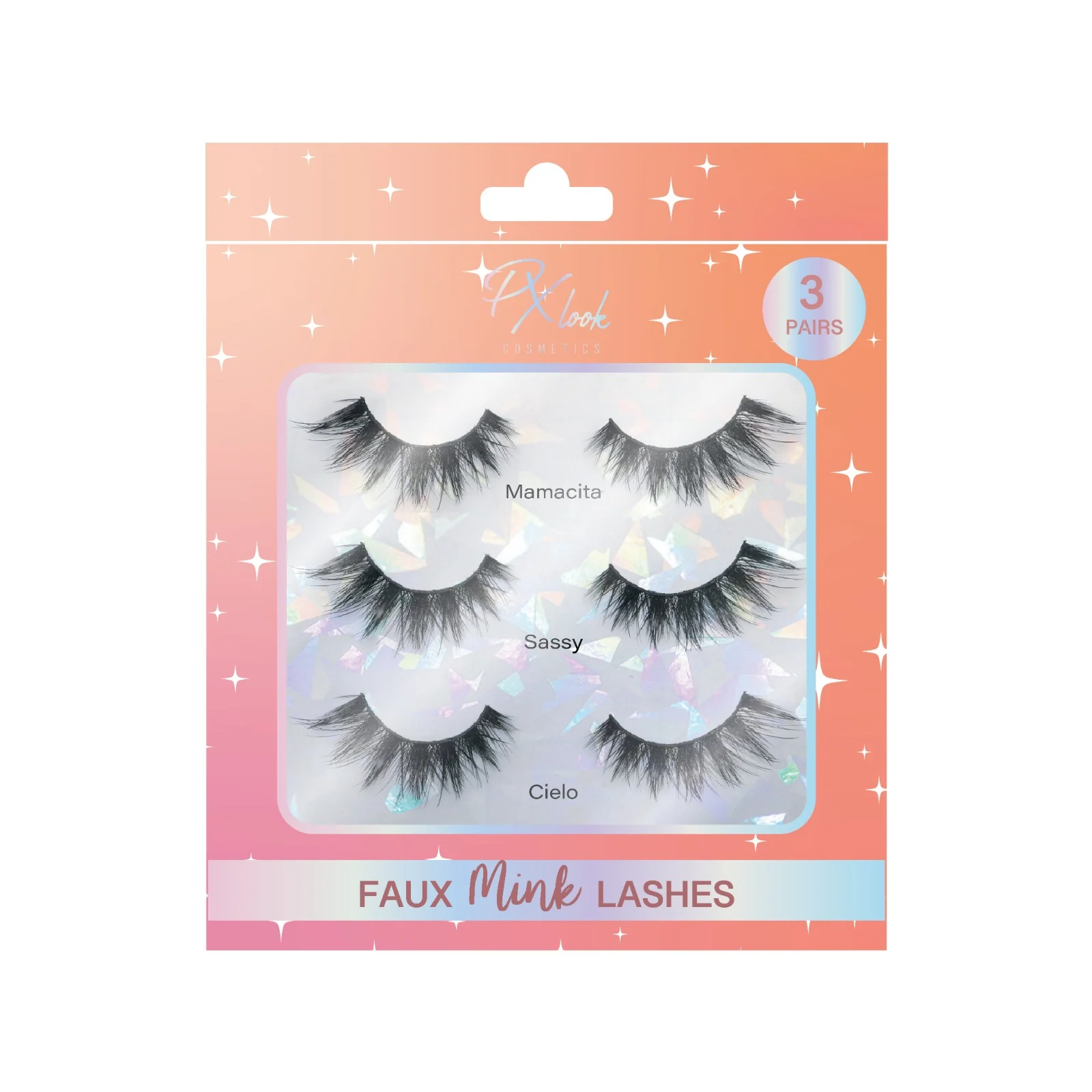 Faux Mink Lashes Eyelashes - 3 Pair - Image 3