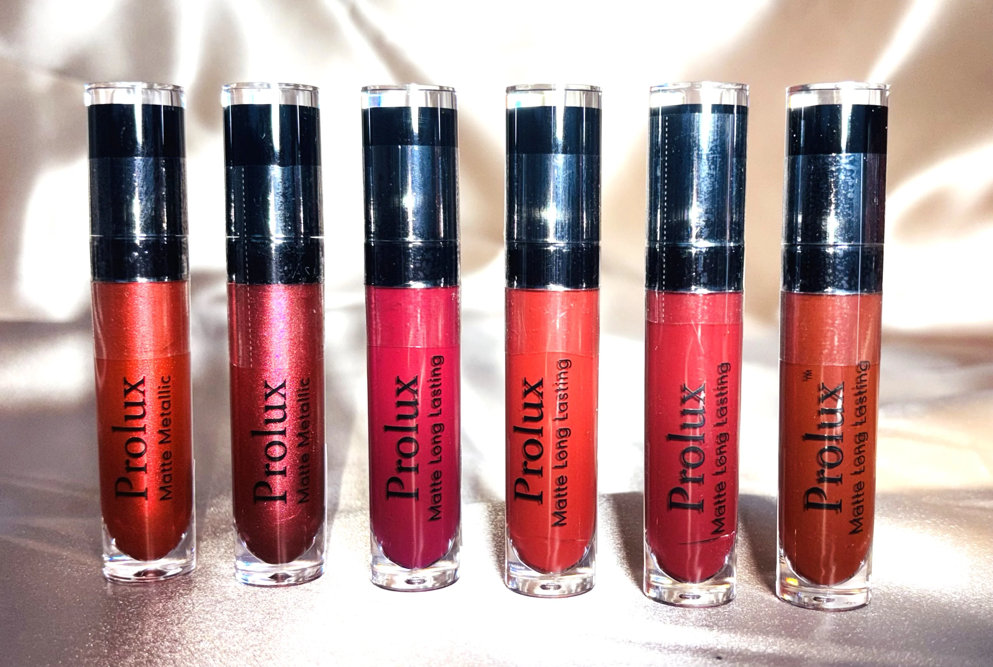 Ruby Radiance Metallic Matte Red Lipsticks - Image 3