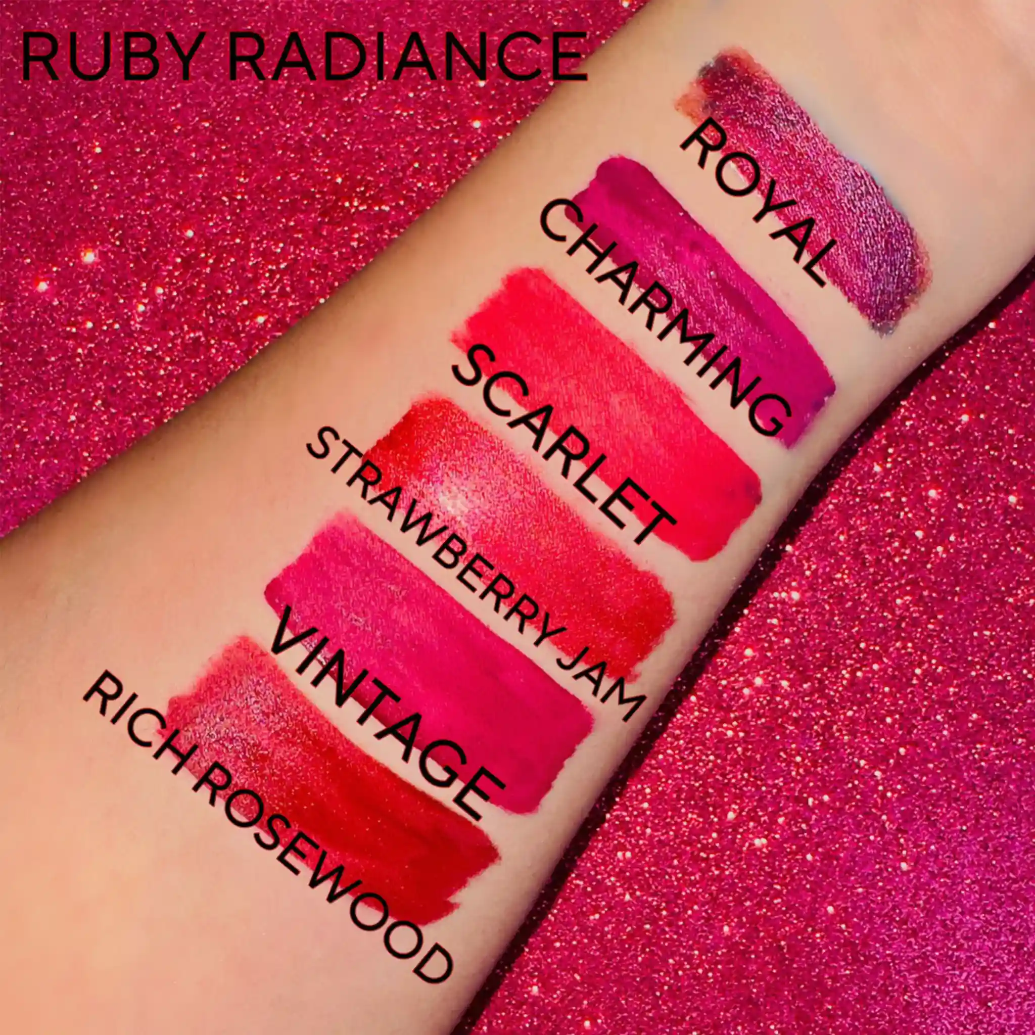 Ruby Radiance Metallic Matte Red Lipsticks - Image 5