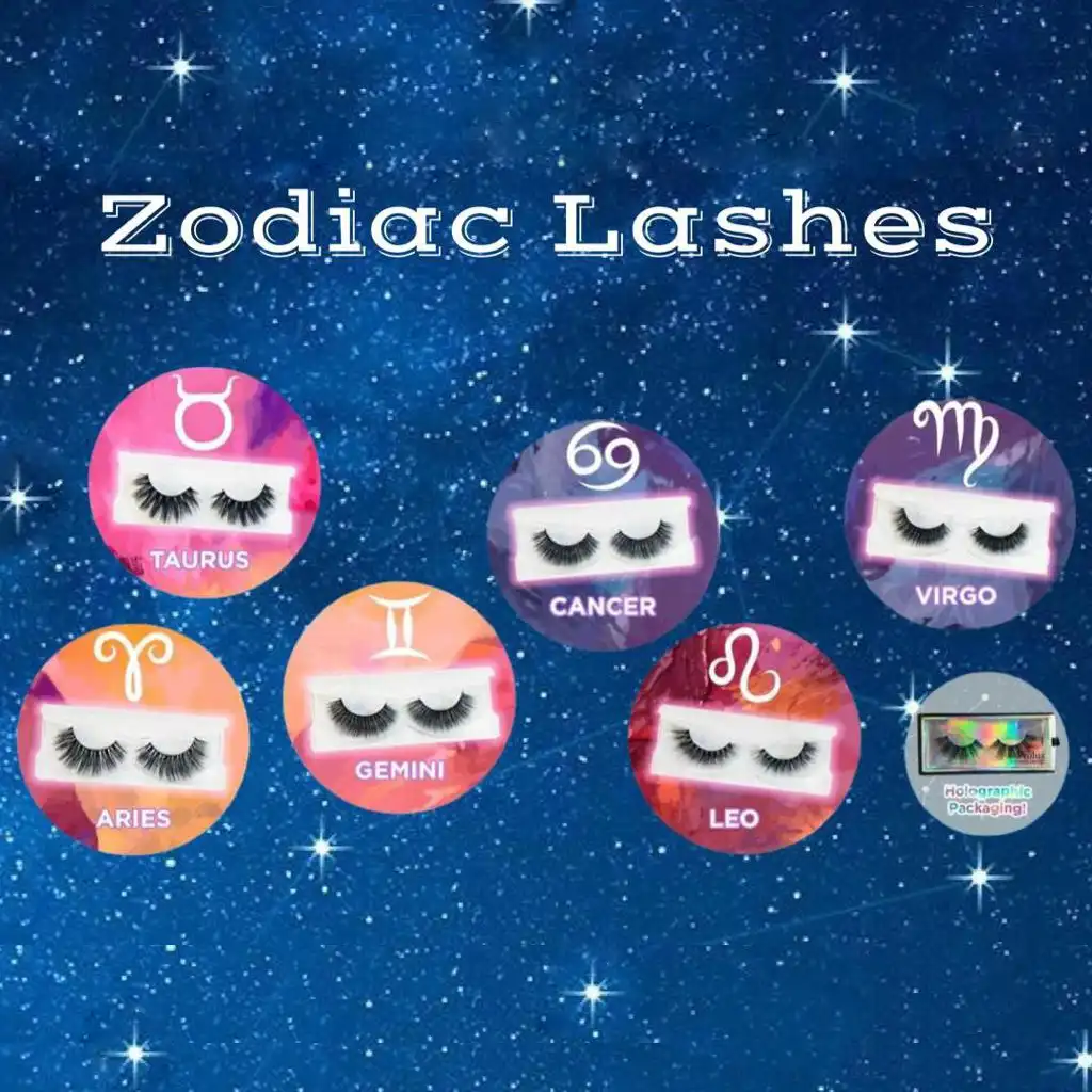 Zodiac Faux Mink Lashes Eyelashes - Image 7
